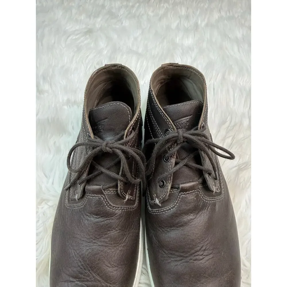 Red Wing Soft Toe Leather Chukka Boots 8715 Extralight Soles Gray Size 10.5